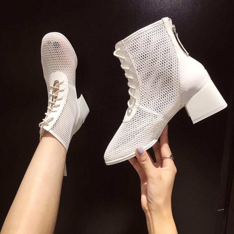 Black Boots Casual Ankle Boots For Women Mesh Low Heel Summer Chunky Motorcycle Women Lace Up Shoes Botines Mujer
Black Boots Casual Ankle Boots For Women Mesh Low Heel Summer Chunky Motorcycle Women Lace Up Shoes Botines Mujer