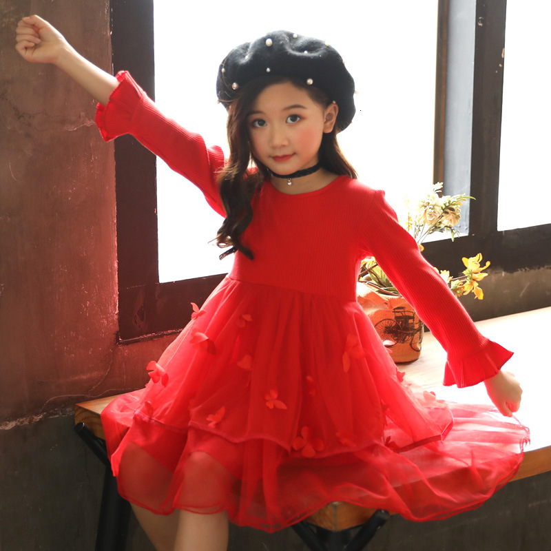 2021 New Princess Clothes Children Clothing Flare Sleeve Girls Layered Es with Butterflies Red White Dgqc
2021 New Princess Clothes Children Clothing Flare Sleeve Girls Layered Es with Butterflies Red White Dgqc