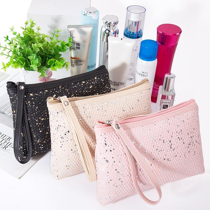 New fashion women's PU make-up bag retro Sequin hand bag Evening Travel storage make-up1, Pink
New fashion women's PU make-up bag retro Sequin hand bag Evening Travel storage make-up1, Pink