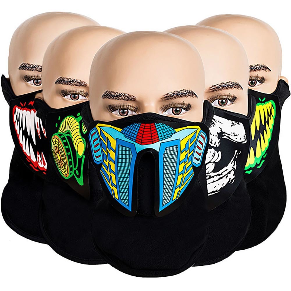 Stock Fashion Us 41 Styles Flash Led Music Mask with Sound Active for Dancing Riding Skating Party Voice Control Mask Party Masks Fy0063
Stock Fashion Us 41 Styles Flash Led Music Mask with Sound Active for Dancing Riding Skating Party Voice Control Mask Party Masks Fy0063
