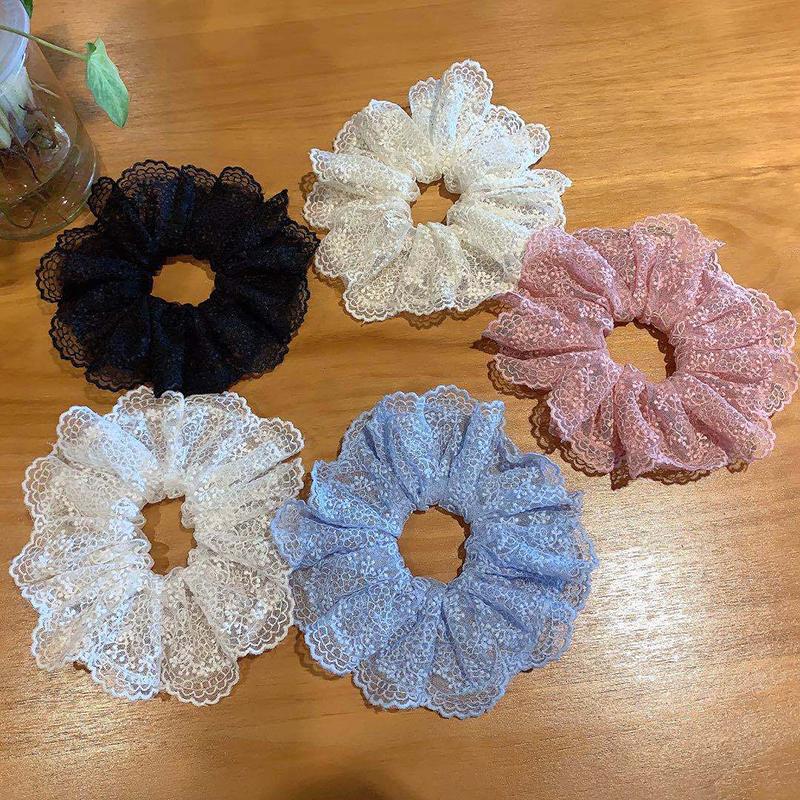 6 Colors Embroidery Hair Scrunchie Hair Bands Elastic Kawaii Lace Bands Tie Girls Dot Mesh Scrunchie Headwear Korean
6 Colors Embroidery Hair Scrunchie Hair Bands Elastic Kawaii Lace Bands Tie Girls Dot Mesh Scrunchie Headwear Korean