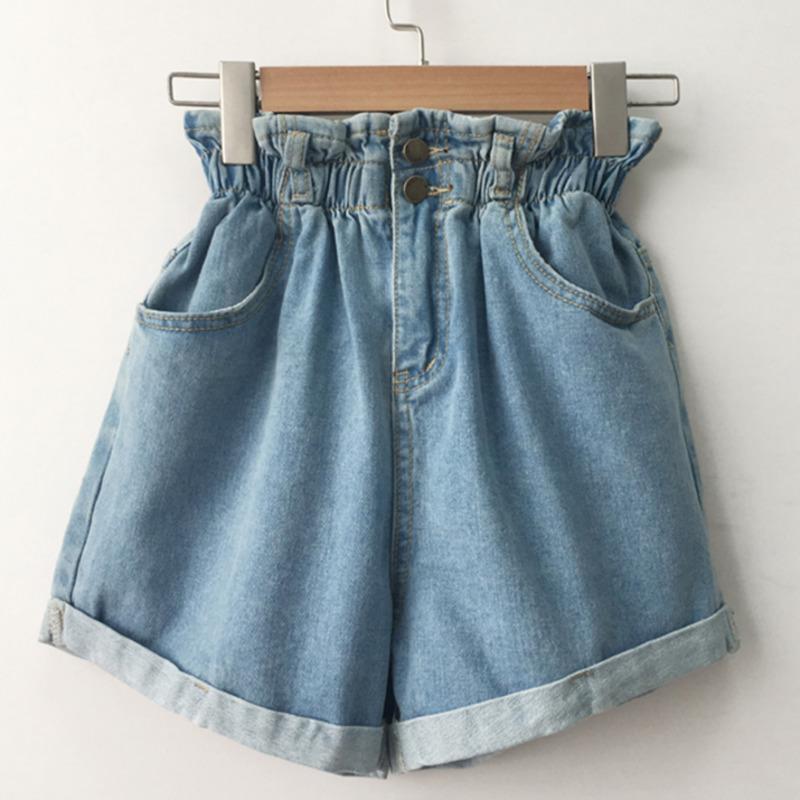 Women Casual Summer High Waist Denim Shorts Loose Ladies Fashion Roll Up Hem Elastic Waist Pocket Blue White Jeans Female 2021, Beige
Women Casual Summer High Waist Denim Shorts Loose Ladies Fashion Roll Up Hem Elastic Waist Pocket Blue White Jeans Female 2021, Beige