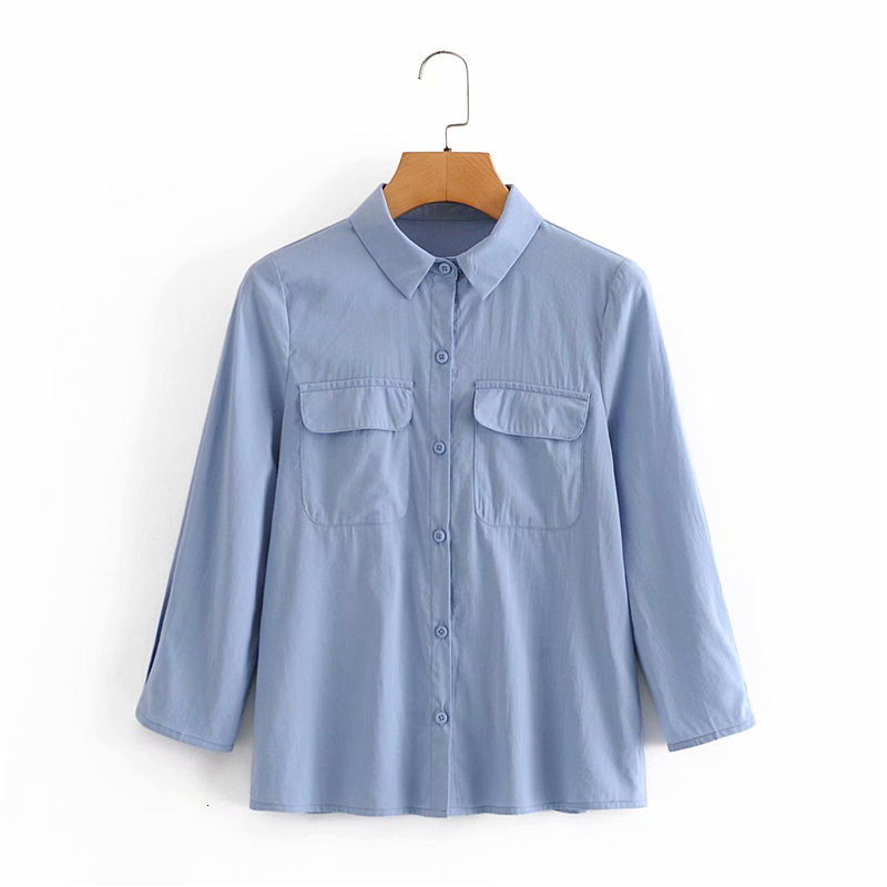 2021 New Elegantes Camisas De Bolso Moda Senhoras Turn Down Colarinho Camisa Doce Feminino Streetwear Azul Topos Chique Menina Blusa Sdgl, Blue
2021 New Elegantes Camisas De Bolso Moda Senhoras Turn Down Colarinho Camisa Doce Feminino Streetwear Azul Topos Chique Menina Blusa Sdgl, Blue