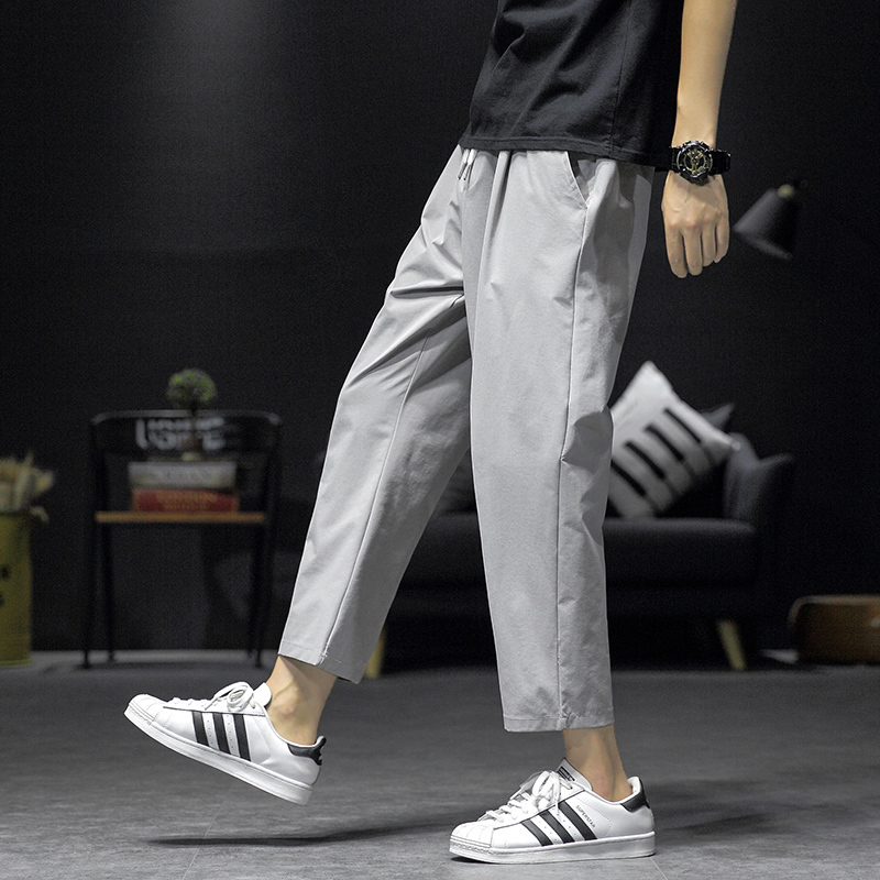 Summer Men Harem Pants Lightweight Cotton Ankle-Length Loose Mens Joggers Pants Casual Men Trousers 4XL 5XL 201109