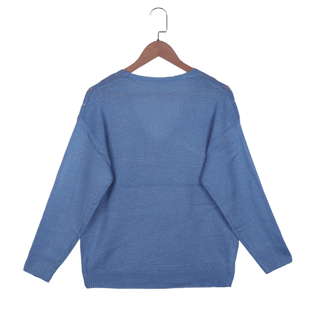 Autumn And Winter Sweater Women V-Neck Long Sleeve Sweater Jacket Casual Solid Button Cardigan Sweaters Outerwear Tops XXL 201223
