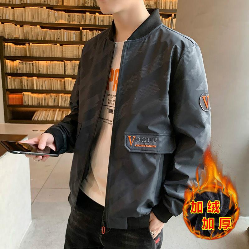 Autumn and winter plus velvet jacket men's tooling ins jacket men's trend is loose, 16
Autumn and winter plus velvet jacket men's tooling ins jacket men's trend is loose, 16