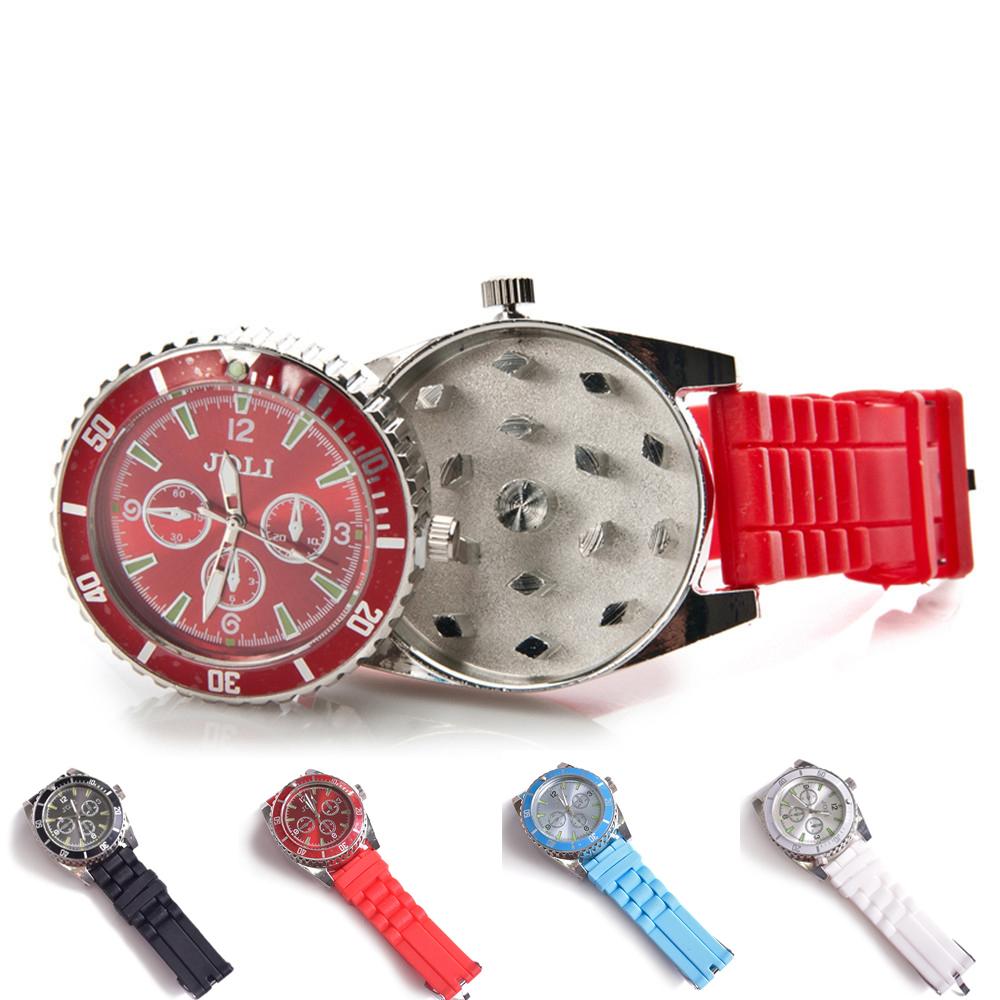 Other Smoking Accessories 42MM Watch design Grinder Zinc Alloy Metal 4 Colors Spice Pollen Creative Hand Muller Crusher herb
Other Smoking Accessories 42MM Watch design Grinder Zinc Alloy Metal 4 Colors Spice Pollen Creative Hand Muller Crusher herb