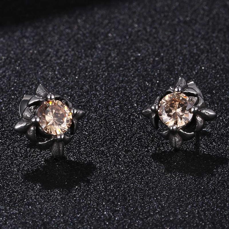 Stud Luxury Female Stainless Steel Zircon Stone Earrings Fashion Silver Color Jewelry Vintage Double For Women BB0796 
Stud Luxury Female Stainless Steel Zircon Stone Earrings Fashion Silver Color Jewelry Vintage Double For Women BB0796