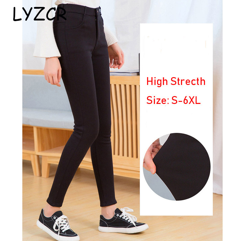Black Women Skinny Jeans Woman High Waist Plus Size 5XL Slim Women's Jeans Large Size Denim Jeggings Stretch Jeans for Women 201105