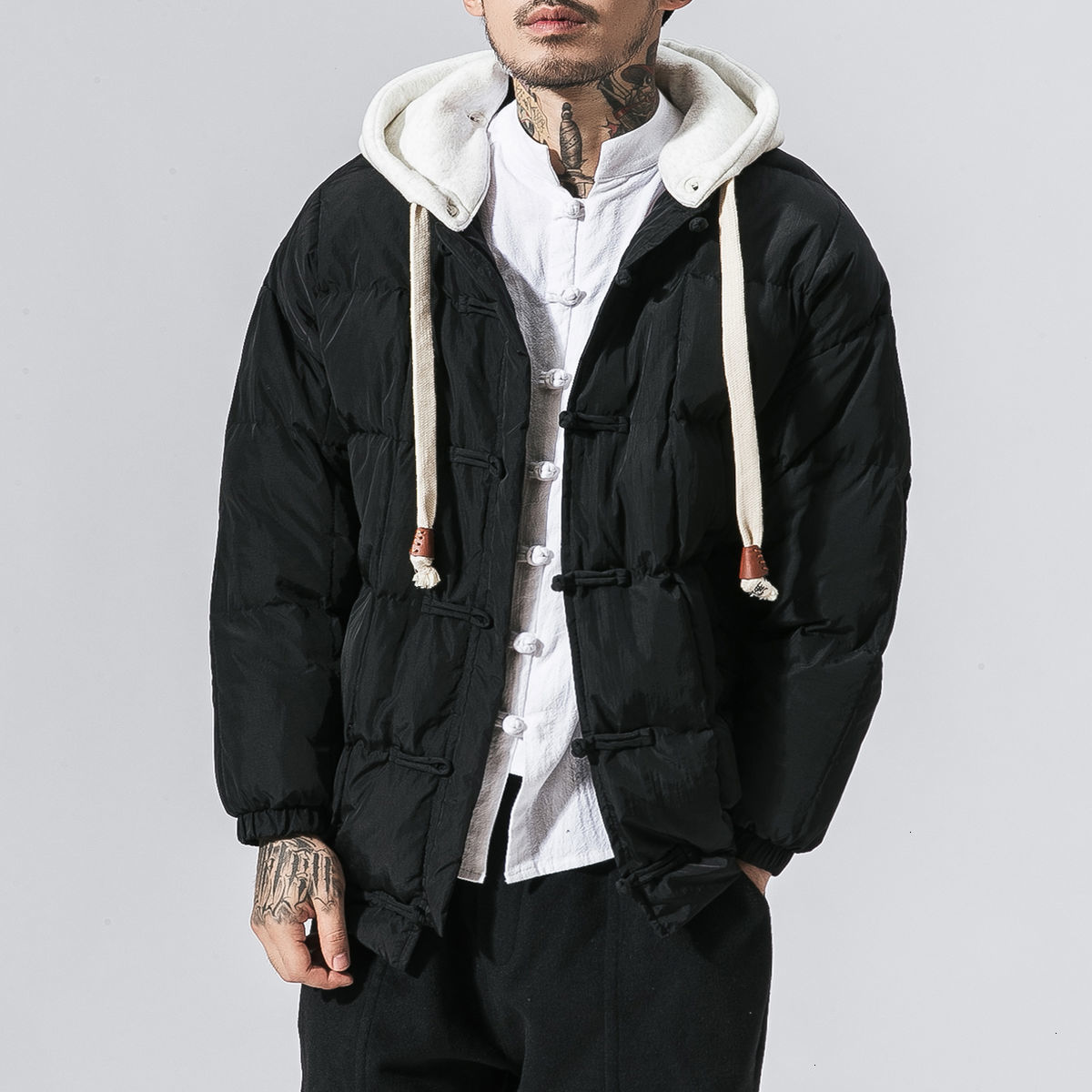 2021 Men's Autumn Winter New Parkas Chinese Style Thicken Warm Coats Male Streetwear Casual Oversize Parka Clothing 4184, Black
2021 Men's Autumn Winter New Parkas Chinese Style Thicken Warm Coats Male Streetwear Casual Oversize Parka Clothing 4184, Black