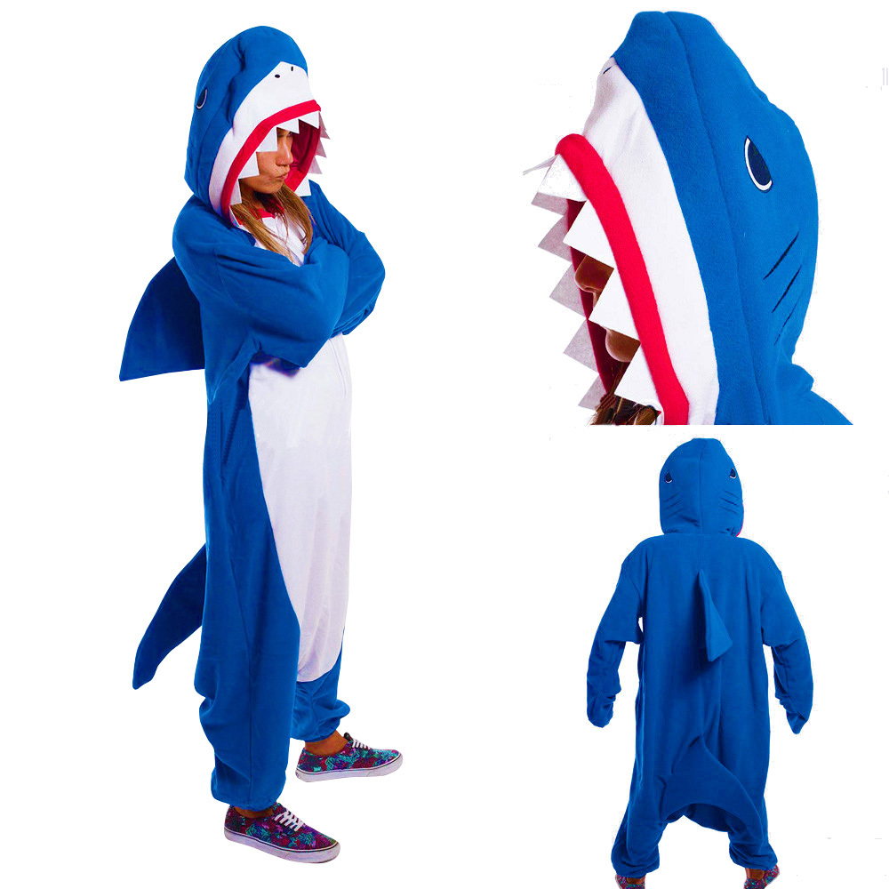 Wholesale Animal blue shark Onesie Adult Unisex Cosplay Costume Pajamas Sleepwear For Men Women winter
Wholesale Animal blue shark Onesie Adult Unisex Cosplay Costume Pajamas Sleepwear For Men Women winter