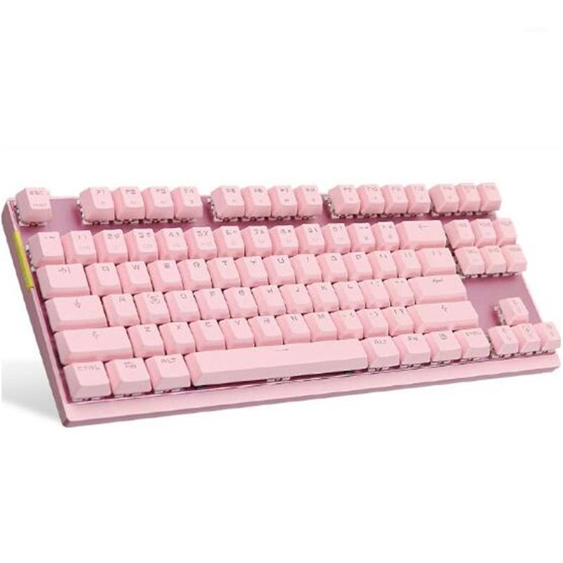Mechanical Keyboard Backlit RGB LED Wired Computer Gaming Keyboard,Blue/Red Switches, 87 Keys N-Key Rollover (Black and Pink)1
Mechanical Keyboard Backlit RGB LED Wired Computer Gaming Keyboard,Blue/Red Switches, 87 Keys N-Key Rollover (Black and Pink)1