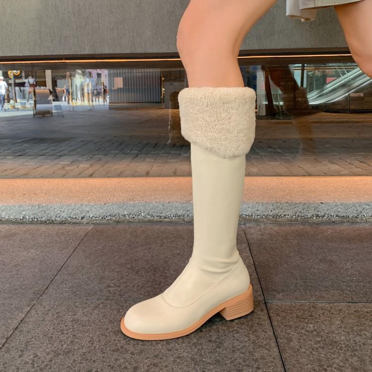 Bright2021 Autumn / Winter Thi Plush Women's Boots: Zipper Straight Low Heel Knight High Elastic Boots, Red
Bright2021 Autumn / Winter Thi Plush Women's Boots: Zipper Straight Low Heel Knight High Elastic Boots, Red