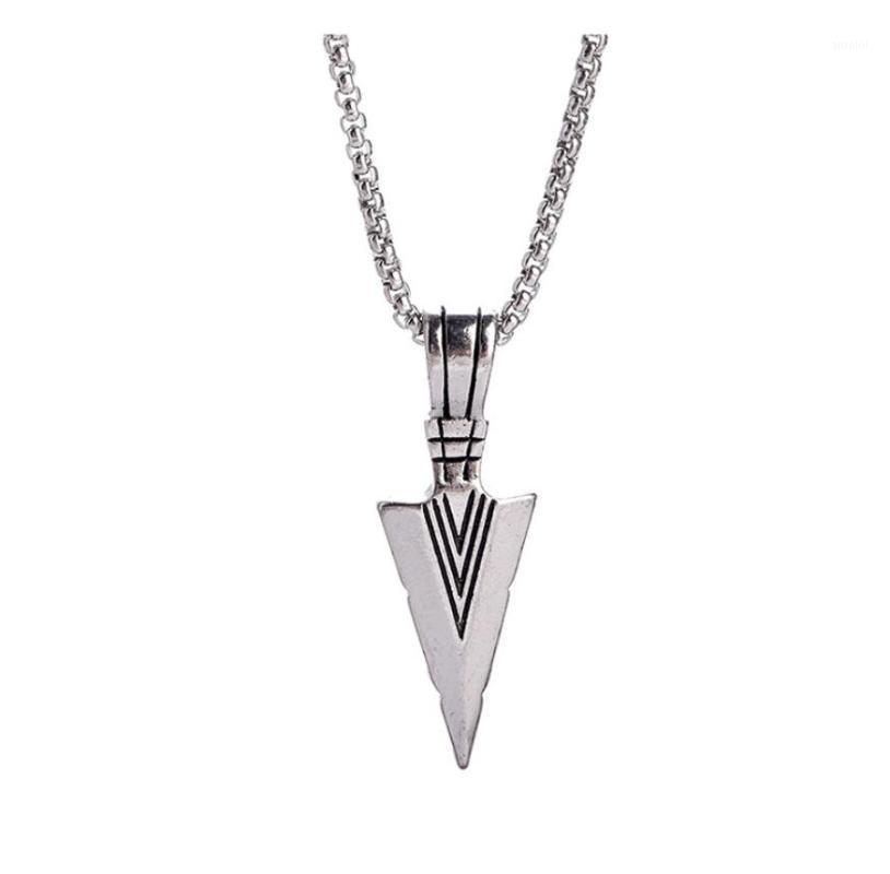 Gothic Retro Stainless Steel Spear Pendant Necklaces Creative Arrow Pendant Necklaces for Women Men Jewelry+Chain1
Gothic Retro Stainless Steel Spear Pendant Necklaces Creative Arrow Pendant Necklaces for Women Men Jewelry+Chain1