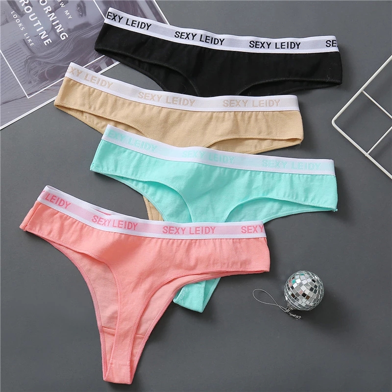 Sexy Women Thong Cotton Panties Fashion Letter G-String Women Underwear Underpants Female Lingerie Briefs Ladies Panties, As pics 
Sexy Women Thong Cotton Panties Fashion Letter G-String Women Underwear Underpants Female Lingerie Briefs Ladies Panties, As pics