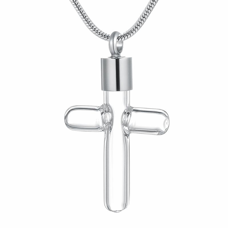 IJD9893 Corss Design Cremation Jewelry Glass Locket Pendant for Ashes -Pet Memorial Urn Necklace Sympathy Gift
IJD9893 Corss Design Cremation Jewelry Glass Locket Pendant for Ashes -Pet Memorial Urn Necklace Sympathy Gift