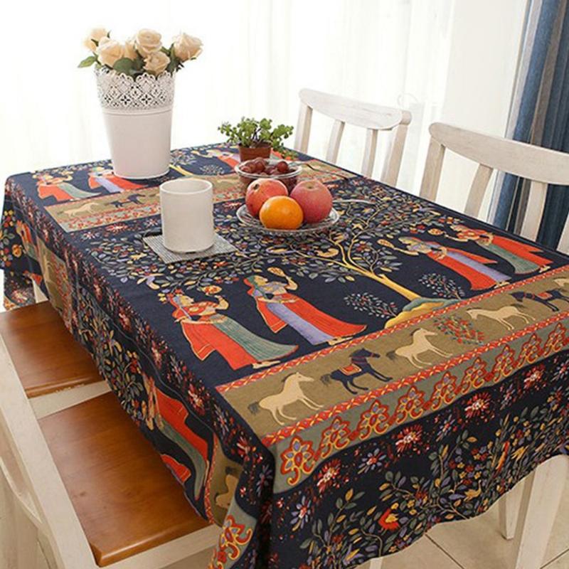 Table Cloth Exaggerated Ethnic Style Pattern Tablecloth Cotton Linen Fabrics Anti-Dirt Table Cloth For Home Dining Room
Table Cloth Exaggerated Ethnic Style Pattern Tablecloth Cotton Linen Fabrics Anti-Dirt Table Cloth For Home Dining Room