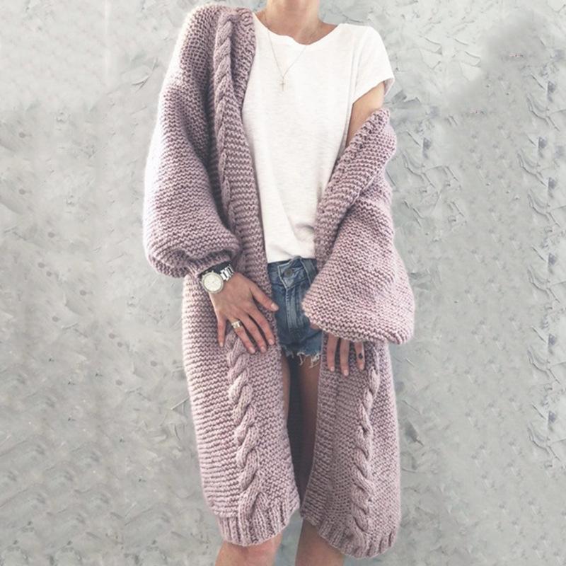 SuperAen 2020 Solid Full Long Cardigan Sweater Knitwear Women Autumn and Winter, Blue
SuperAen 2020 Solid Full Long Cardigan Sweater Knitwear Women Autumn and Winter, Blue