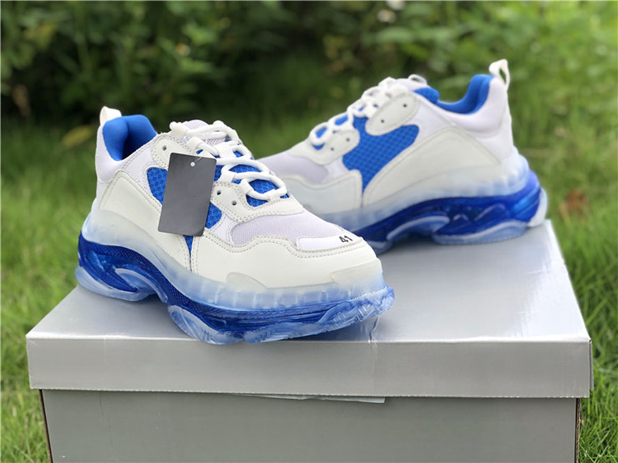 Genuine men's women's basketball shoes, white and blue matching outdoor sports for lovers, size 35-45
Genuine men's women's basketball shoes, white and blue matching outdoor sports for lovers, size 35-45