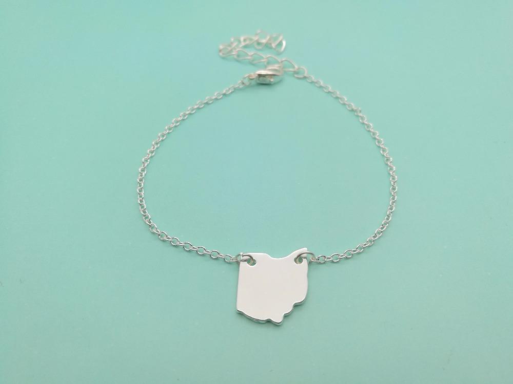 Cute Outline Ohio State Bracelets OH State Map Bracelets America USA Map for Hometown Souvenir Gifts
Cute Outline Ohio State Bracelets OH State Map Bracelets America USA Map for Hometown Souvenir Gifts