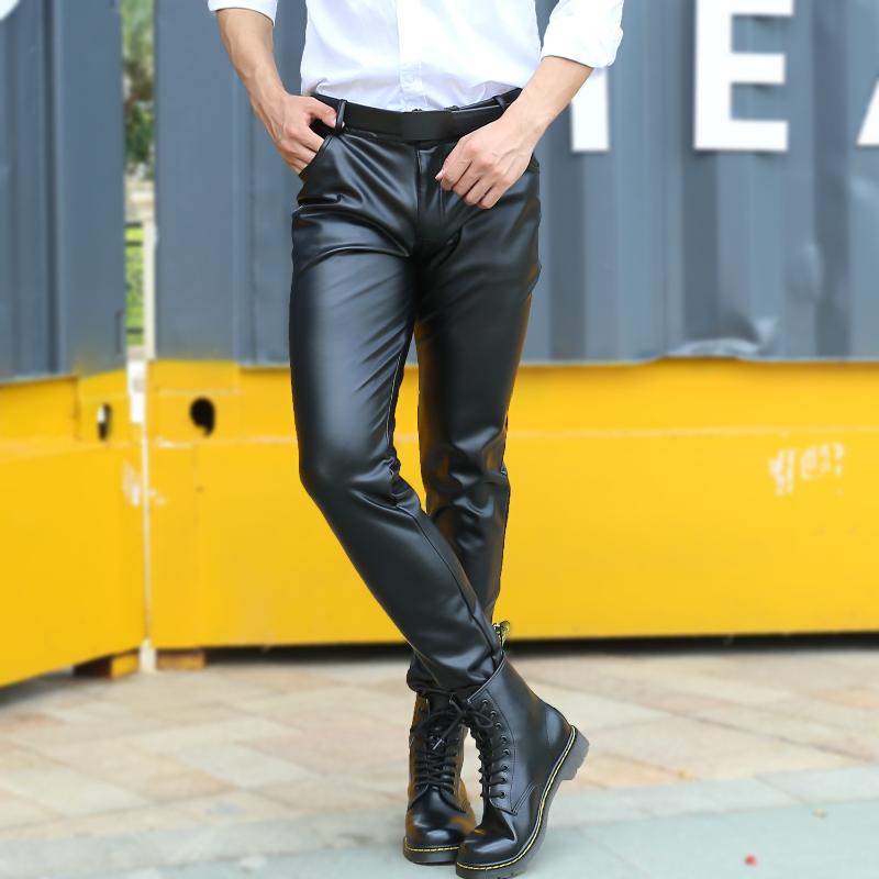 Men's Pants 2022 Fashion Black Fake Leather Men Sexy Skinny Compression Tight Pant Gay Novelty Fitness Leggings For Dance Show
Men's Pants 2022 Fashion Black Fake Leather Men Sexy Skinny Compression Tight Pant Gay Novelty Fitness Leggings For Dance Show