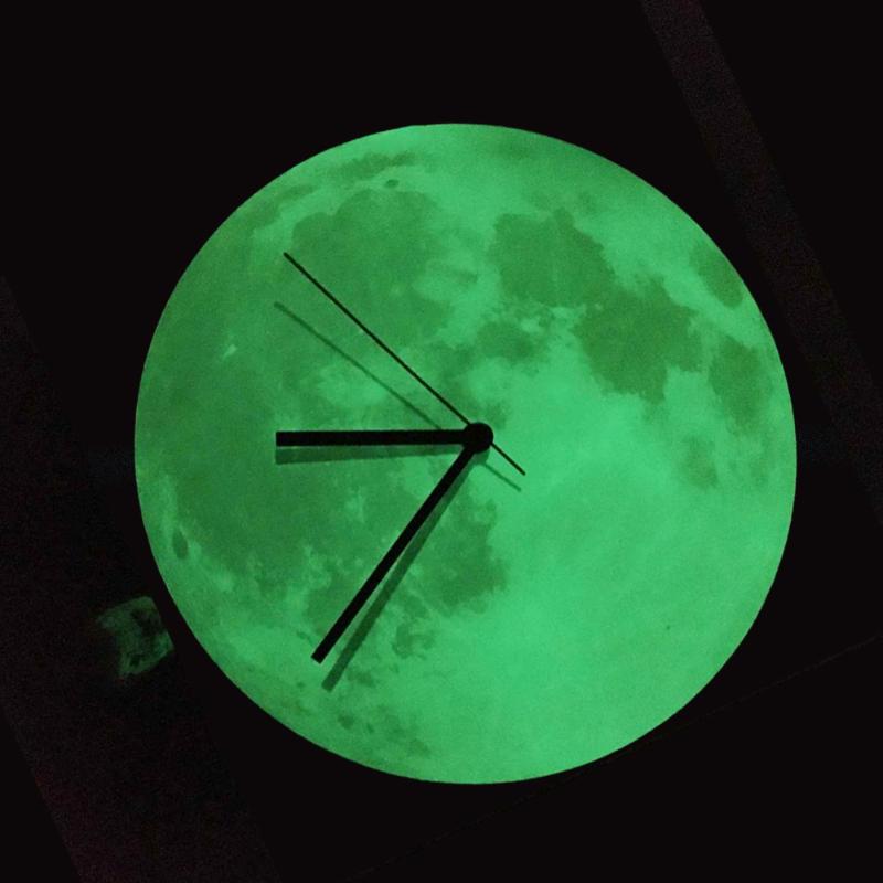 12 inch Grow Moon Wall Clock 30CM Luminous Moon Shape Round Clock Home bedroom office Clcok
12 inch Grow Moon Wall Clock 30CM Luminous Moon Shape Round Clock Home bedroom office Clcok
