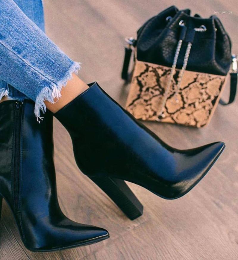 LanLoJer Women Ankle Boots PU Leather Zipper Pointed Toe Basic Boots Thick High Heels Pumps Short Black Brown 41 421
LanLoJer Women Ankle Boots PU Leather Zipper Pointed Toe Basic Boots Thick High Heels Pumps Short Black Brown 41 421