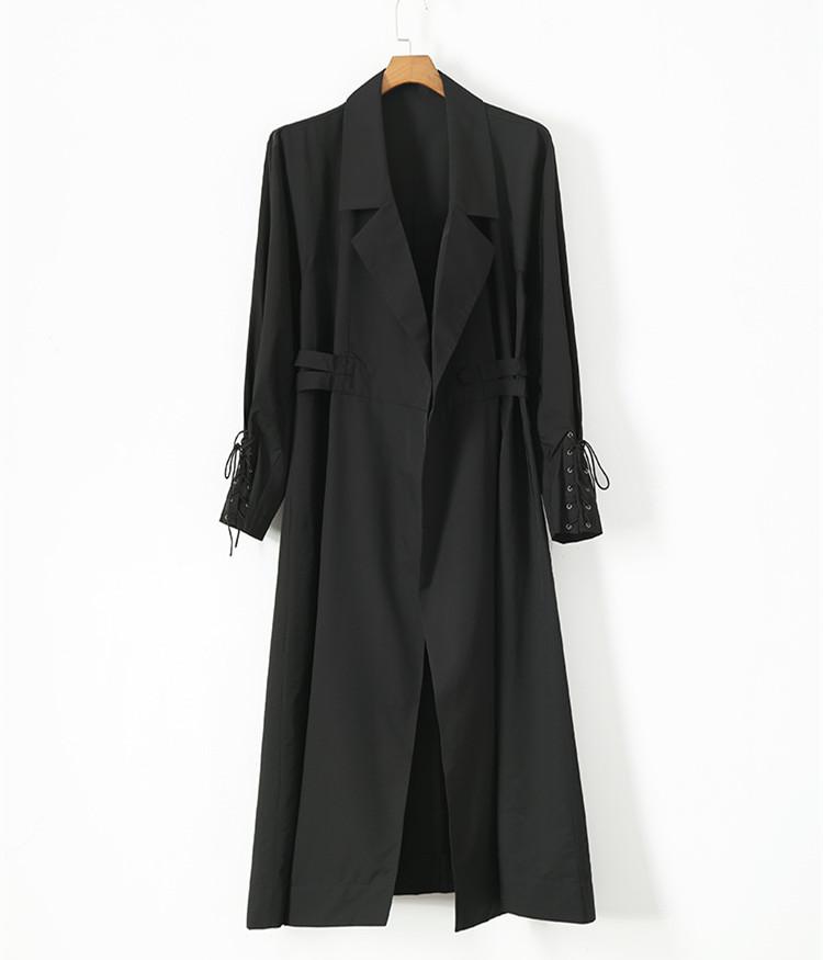 New Arrival 2020 Spring Women Trench Personality Thin Trench High Quality Casual Slim Waist Below Knee Outerwear, Black
New Arrival 2020 Spring Women Trench Personality Thin Trench High Quality Casual Slim Waist Below Knee Outerwear, Black
