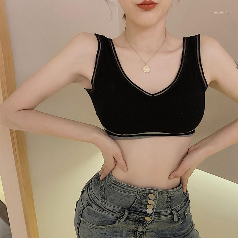 Summer women Sexy V-neck Tube Top Sling Bottoming Vest Female Wide Shoulder Strap Stretch Vest Short Top1, Brown
Summer women Sexy V-neck Tube Top Sling Bottoming Vest Female Wide Shoulder Strap Stretch Vest Short Top1, Brown