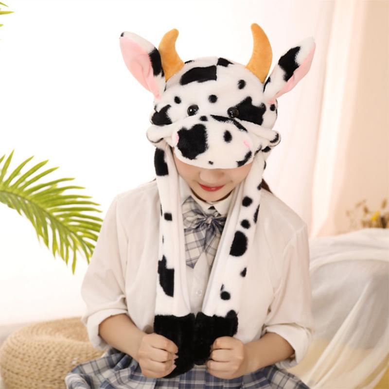 Children Kids Cute Milk Cow Animal Plush Hat with Moving Ears Winter Fluffy Warm Stuffed Beanie Earflap Cap Scarf Cosplay Party
Children Kids Cute Milk Cow Animal Plush Hat with Moving Ears Winter Fluffy Warm Stuffed Beanie Earflap Cap Scarf Cosplay Party