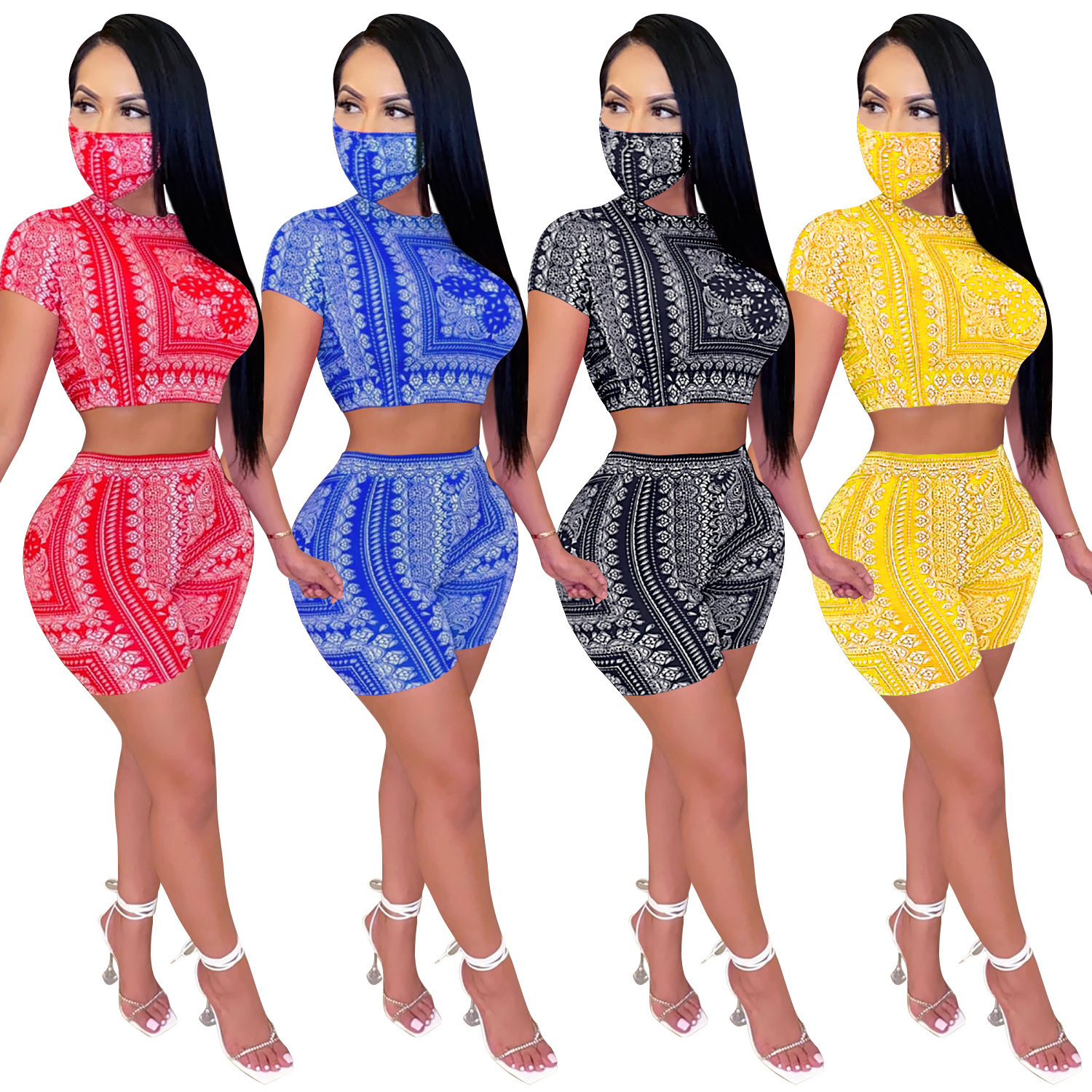 Zoctuo Bandana Scarf Print Club Sexy Two Piece Set For Women Hollow Out With Mask Shorts Set 2020 New Bandage Women 2 Pieces Set LJ201117, Black
Zoctuo Bandana Scarf Print Club Sexy Two Piece Set For Women Hollow Out With Mask Shorts Set 2020 New Bandage Women 2 Pieces Set LJ201117, Black