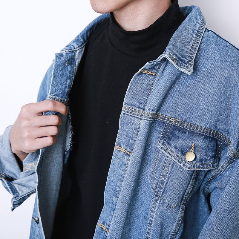 Fashion autumn and winter new Korean loose oversize denim jacket male retro coat denim men women clothing 201218