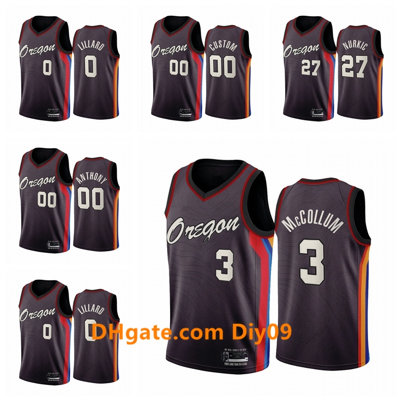 Portland Trail Blazers MEN Damian Lillard C.J. McCollum Carmelo Anthony Jusuf Nurkic Chocolate City Oregon basketball Jersey, Black;red
Portland Trail Blazers MEN Damian Lillard C.J. McCollum Carmelo Anthony Jusuf Nurkic Chocolate City Oregon basketball Jersey, Black;red