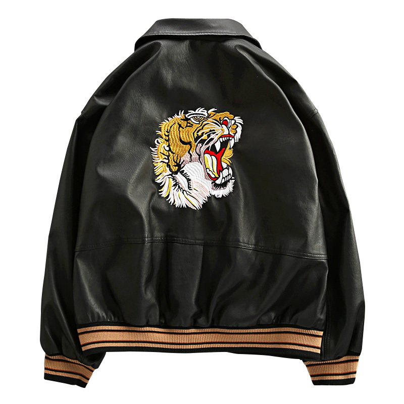 inverno nova Outono marca clssica homens bombardeiro jaqueta de couro do plutnio cabea tigre bordado beisebol casual casacos soltos YLA2, Blake
inverno nova Outono marca clssica homens bombardeiro jaqueta de couro do plutnio cabea tigre bordado beisebol casual casacos soltos YLA2, Blake