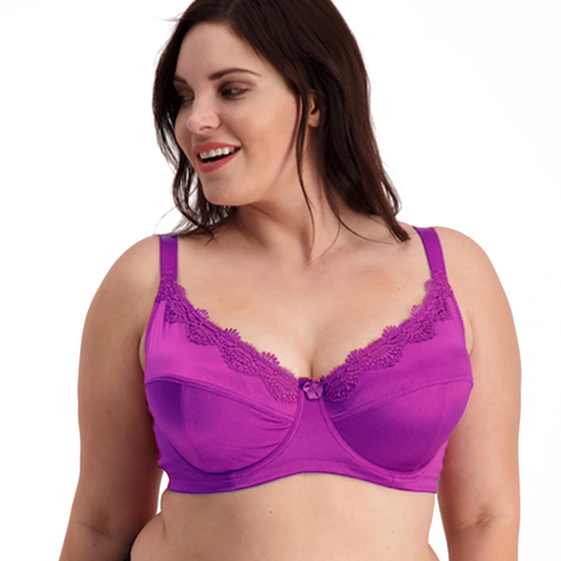 Mierside 953 Plus Size Bra with Solid Embroidery Women Underwear lingerie Big Bralette Everyday Intimate 36-46C/D/DD/DDD/E/F/G 201202