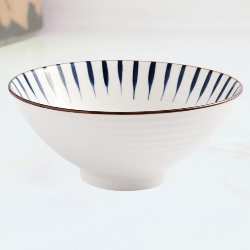 1Pc Fashion and Creative Soup Bowl Japanese Style Ramen Bowls Stylish Container (Blue Strip
1Pc Fashion and Creative Soup Bowl Japanese Style Ramen Bowls Stylish Container (Blue Strip