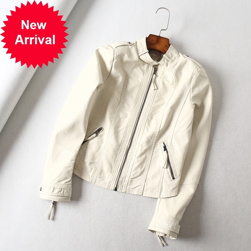 Autumn 2021 Solid Plutonium Jackets for Women Thin Female-style Women's Leather Jacket Outwear CJ2M, Beige
Autumn 2021 Solid Plutonium Jackets for Women Thin Female-style Women's Leather Jacket Outwear CJ2M, Beige