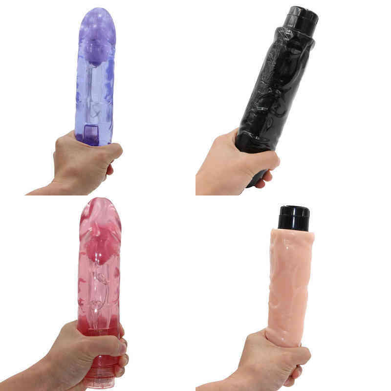 Nxy Vibrators Big Thick Dildo Vibrator Jelly Vibrating Cock Realistic Huge Penis G-spot Sex Toys for Women Adults 18 Female Masturbator Shop 0128