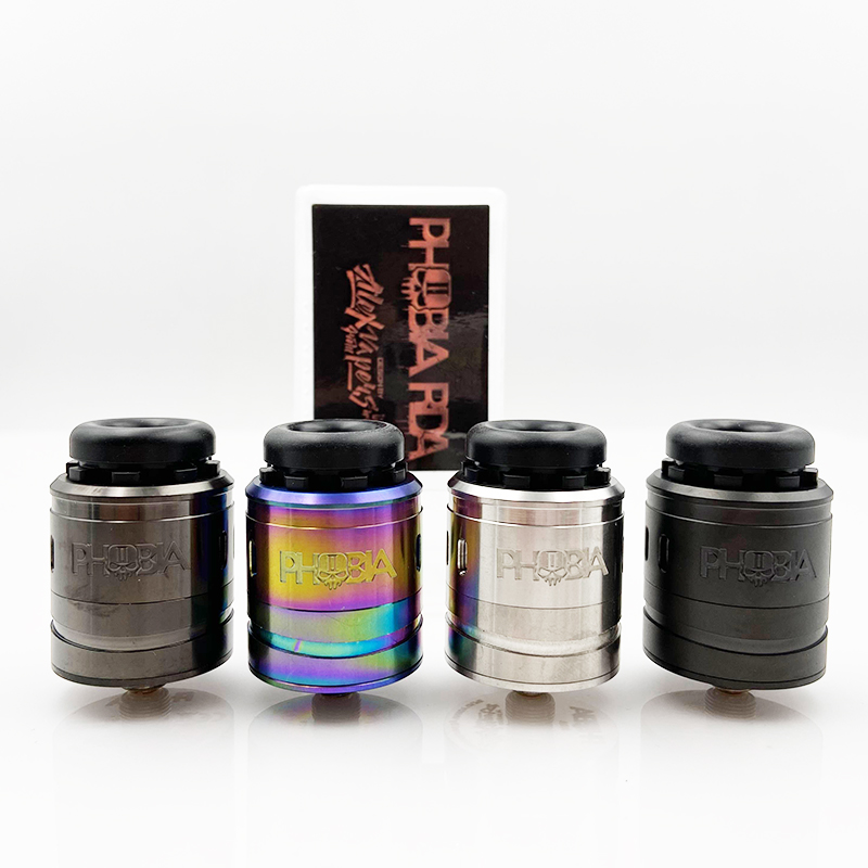 Phobia V2 RDA 24mm Atomizer 1ml Easy To Build Single Coil or Dual Coils 8.8mm Deep Juice Tank Fit 810 Resin Drip Tip Box Mod
Phobia V2 RDA 24mm Atomizer 1ml Easy To Build Single Coil or Dual Coils 8.8mm Deep Juice Tank Fit 810 Resin Drip Tip Box Mod
