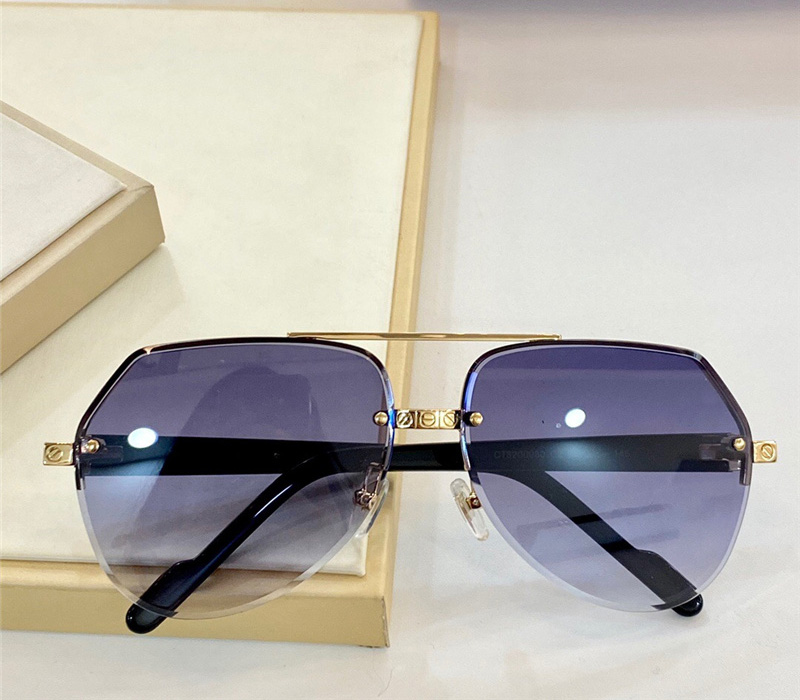 New fashion men sunglasses 8200980 metal Half-rim glasses Lens cutting design outdoor generous style UV400 Protection come with case
New fashion men sunglasses 8200980 metal Half-rim glasses Lens cutting design outdoor generous style UV400 Protection come with case