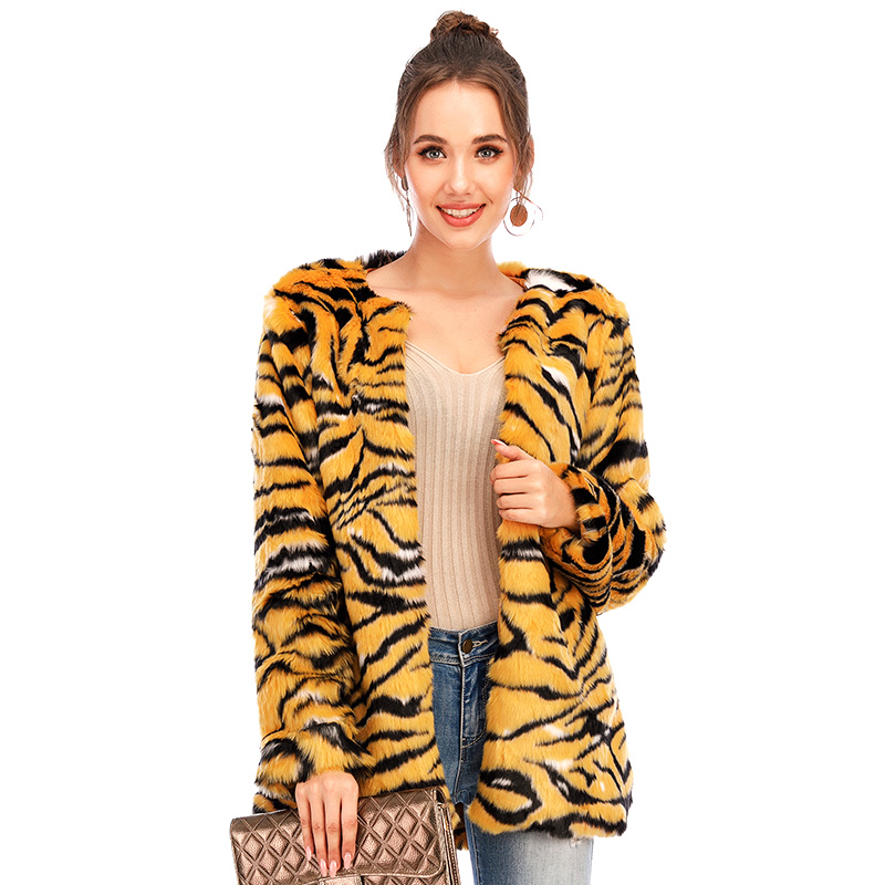 Plus Size Yellow Leopard Print Coat Autumn Winter Warm Faux Fur Jacket Fashion Casual O-Neck Outerwear Plush Women's Clothing
Plus Size Yellow Leopard Print Coat Autumn Winter Warm Faux Fur Jacket Fashion Casual O-Neck Outerwear Plush Women's Clothing