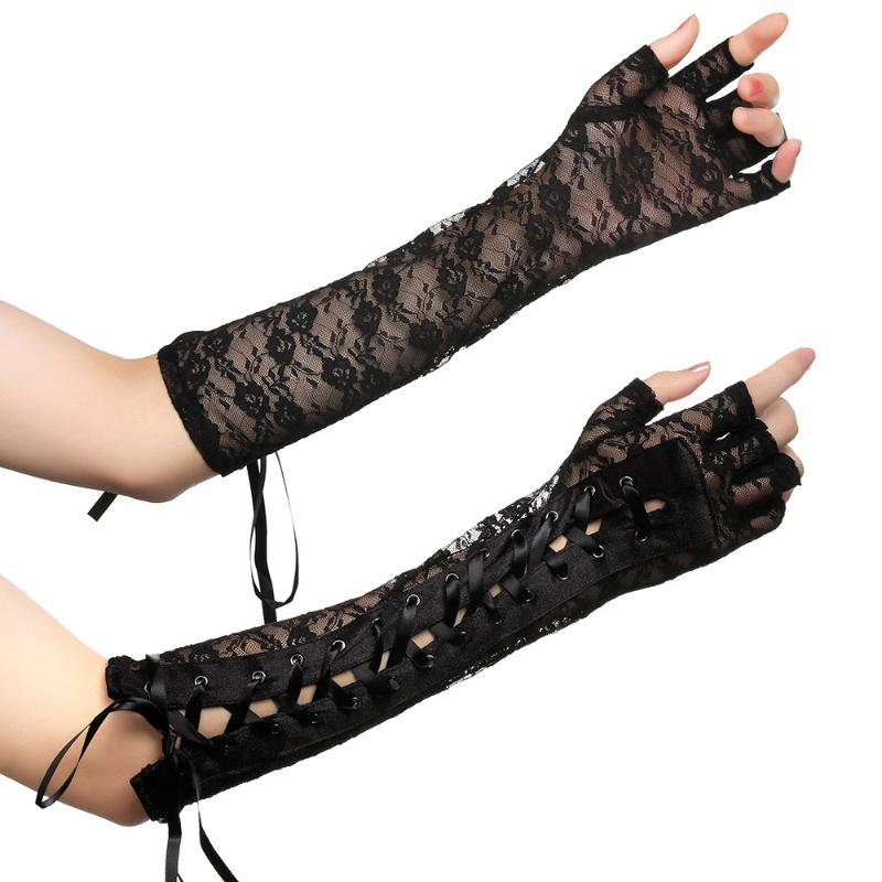 Lace Fingerless Gloves Elbow steampunk Gloves Party Sexy Mittens Clubwear Women Cosplay Costumes Accessories
Lace Fingerless Gloves Elbow steampunk Gloves Party Sexy Mittens Clubwear Women Cosplay Costumes Accessories