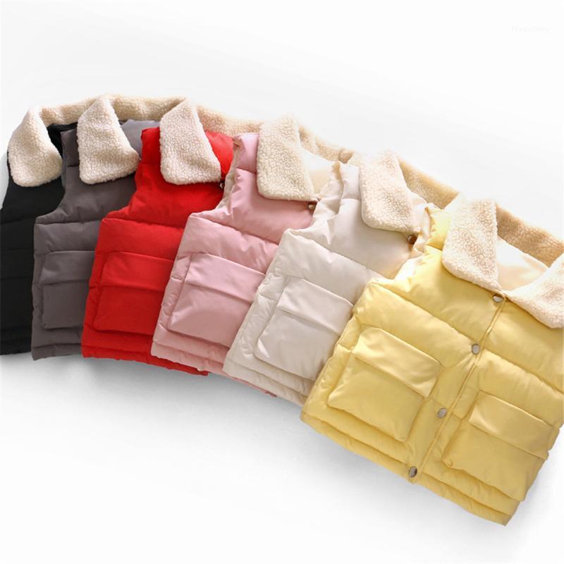 Sleeveless single breasted lapels coat Solid color fur collar Fashion Jacket Autumn winter Children Boys Girls windproof Outwear1, Pink
Sleeveless single breasted lapels coat Solid color fur collar Fashion Jacket Autumn winter Children Boys Girls windproof Outwear1, Pink