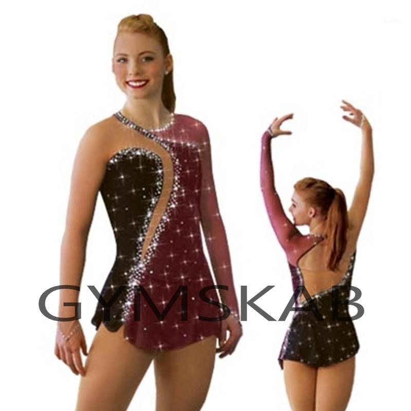 Stage Wear 2021 Bling Figure Skating Dress Women's Girl's Customized Ice Long-sleeved Gymnastics Costume 88931, Black;red
Stage Wear 2021 Bling Figure Skating Dress Women's Girl's Customized Ice Long-sleeved Gymnastics Costume 88931, Black;red