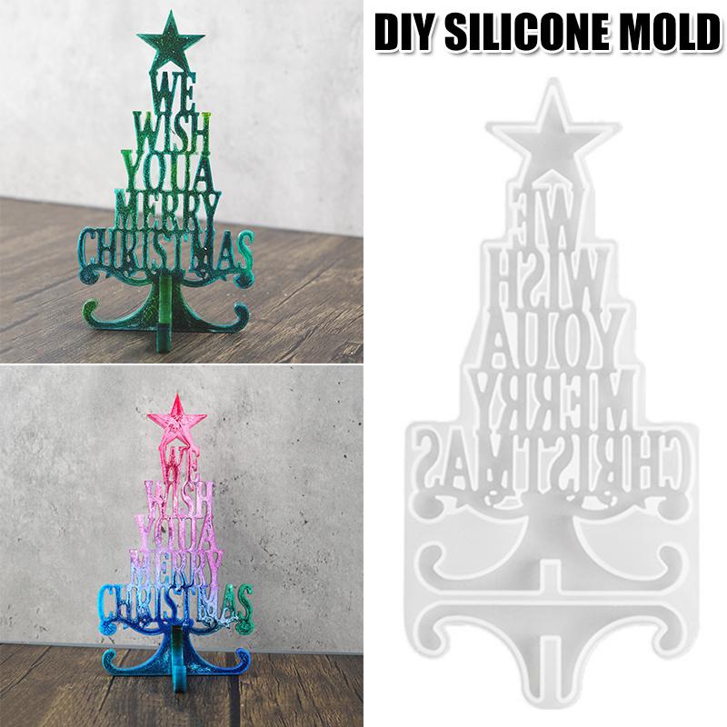 DIY Crystal Christmas Series Epoxy Resin Mold Christmas Tree Letter Silicone Mold Decoration Resin Silicone MD
DIY Crystal Christmas Series Epoxy Resin Mold Christmas Tree Letter Silicone Mold Decoration Resin Silicone MD