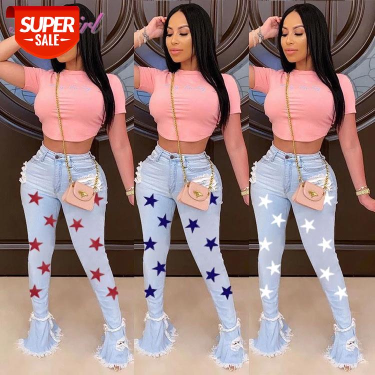 Women Jeans Casual Star Print Distressed Holes Flare Jeans Women High Waist Wide Leg Pants Outfit Hight Street Denim Trousers #2E4Y, Black;white
Women Jeans Casual Star Print Distressed Holes Flare Jeans Women High Waist Wide Leg Pants Outfit Hight Street Denim Trousers #2E4Y, Black;white