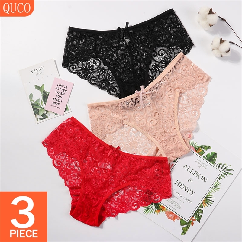 QUCO Brand 3 Pcs/lot Mesh Panties Set Underwear Women Women's Sexy Lingerie Transparent Calcinha Seamless Breeches Lace Briefs 201112, W13-178
QUCO Brand 3 Pcs/lot Mesh Panties Set Underwear Women Women's Sexy Lingerie Transparent Calcinha Seamless Breeches Lace Briefs 201112, W13-178