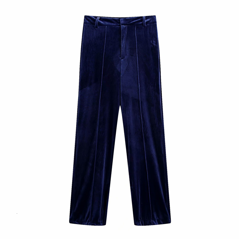 2021 New Elegant Women Solid Striped Long Fashion Ladies Straight Trousers Causal Female Chic Blue Thick Veet Pants Ry1x
2021 New Elegant Women Solid Striped Long Fashion Ladies Straight Trousers Causal Female Chic Blue Thick Veet Pants Ry1x