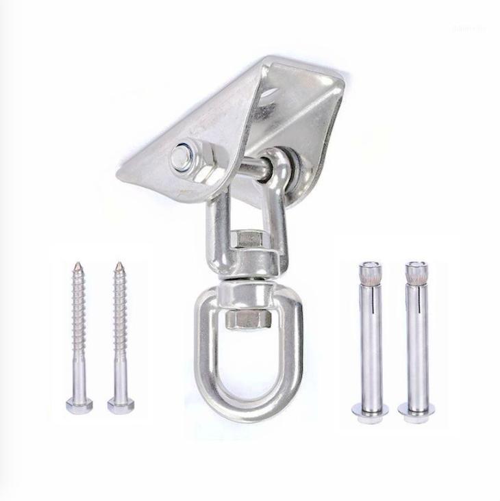 Stainless steel rotating load-bearing hook Hammock fixed plate Boxing sandbag hanging chair fixed buckle Swing accessories1
Stainless steel rotating load-bearing hook Hammock fixed plate Boxing sandbag hanging chair fixed buckle Swing accessories1