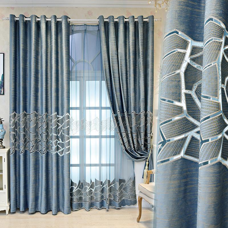 Luxury Geometric Blackout Curtain for Living Room Modern Jacquard Chenille Blue Coffee Hollow Out French Window Drapes zh458C1, Tulle 02
Luxury Geometric Blackout Curtain for Living Room Modern Jacquard Chenille Blue Coffee Hollow Out French Window Drapes zh458C1, Tulle 02